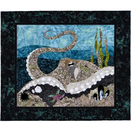 Wildfire Designs Alaska Maritime's Most Wanted Octopus Applique Quilt Pattern