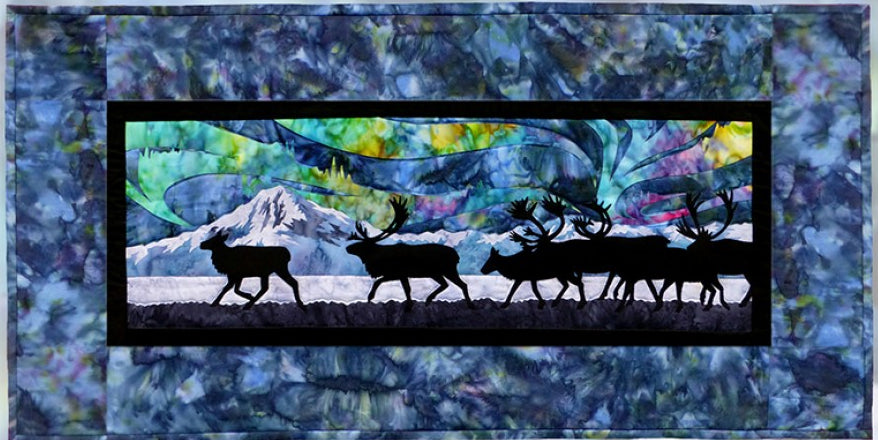 Wildfire Designs Alaska Aurora Nights Across the Flats Applique Quilt Pattern