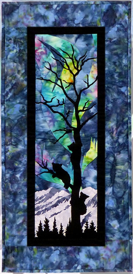 Wildfire Designs Alaska Aurora Nights From the Treetops Applique Quilt Pattern