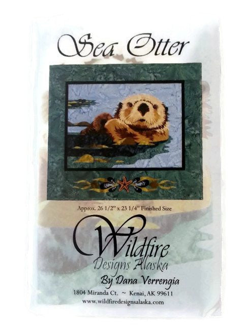 Wildfire Designs Alaska Sea Otter Applique Quilt Kit and Fabric Kit 