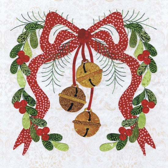 P3-1600 Block 8 mistletoe wreath