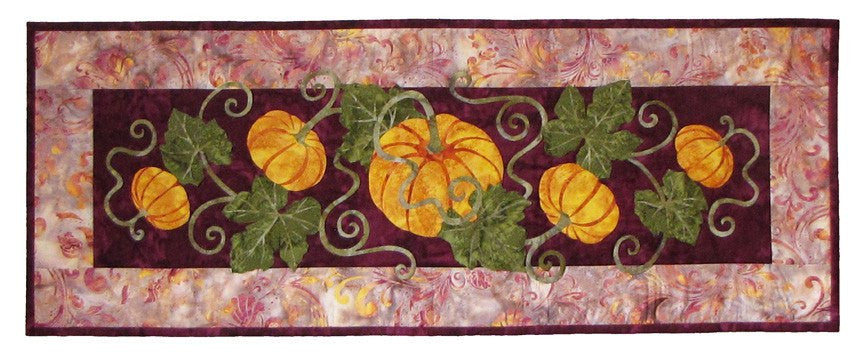 Wildfire Designs Alaska Pumpkin Patch Too Table Runner Applique Quilt Kit and Fabric Kit 