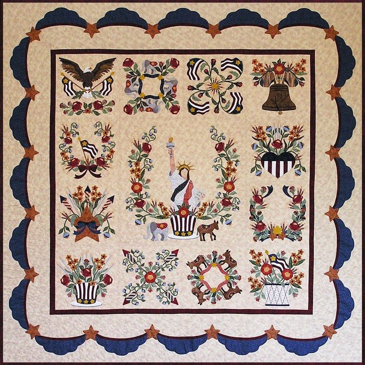 P3 Designs Baltimore Liberty BOM Applique Quilt Pattern Set
