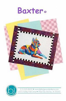 BJ Designs & Patterns Baxter the Boston Terrier Dog Applique Quilt Pattern Front Cover