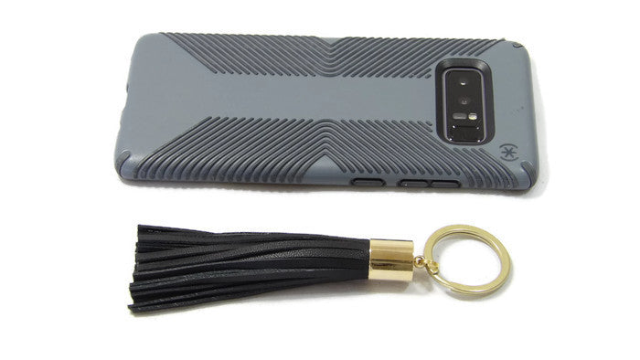 Leather Tassel Keychain Scale