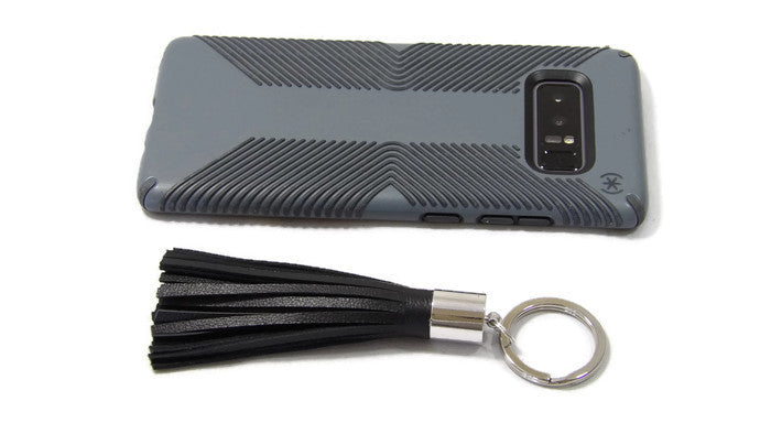 Leather Tassel Keychain Scale