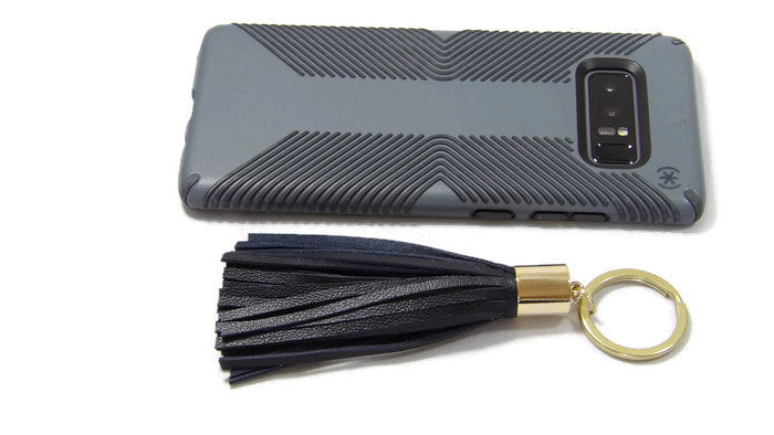 Leather Tassel Keychain Scale