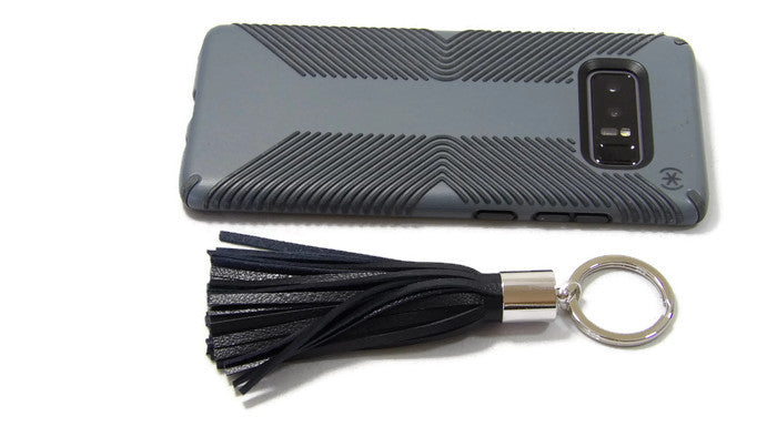Leather Tassel Keychain Scale