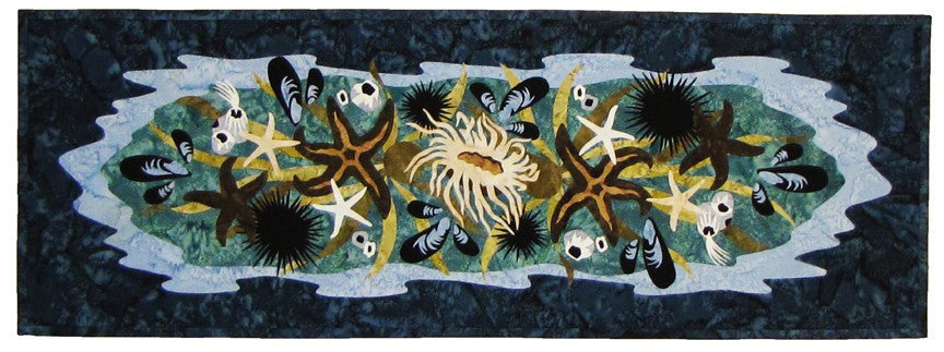 Wildfire Designs Alaska Tide Pool Table Runner Applique Quilt Pattern