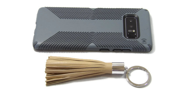 Leather Tassel Keychain Scale