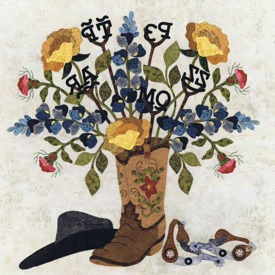 P3-1900 Blk #13 Cowboy Wreath