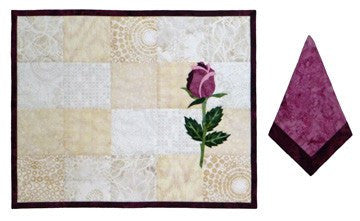 Wildfire Designs Alaska Eva's Roses Table Runner Applique Quilt Pattern