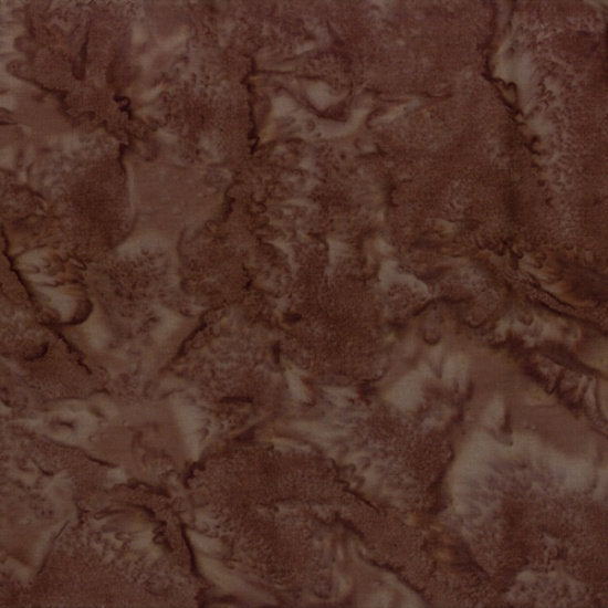 Hoffman Fabrics Watercolors Chestnut Brown Batik Fabric 1895-51-Chestnut
