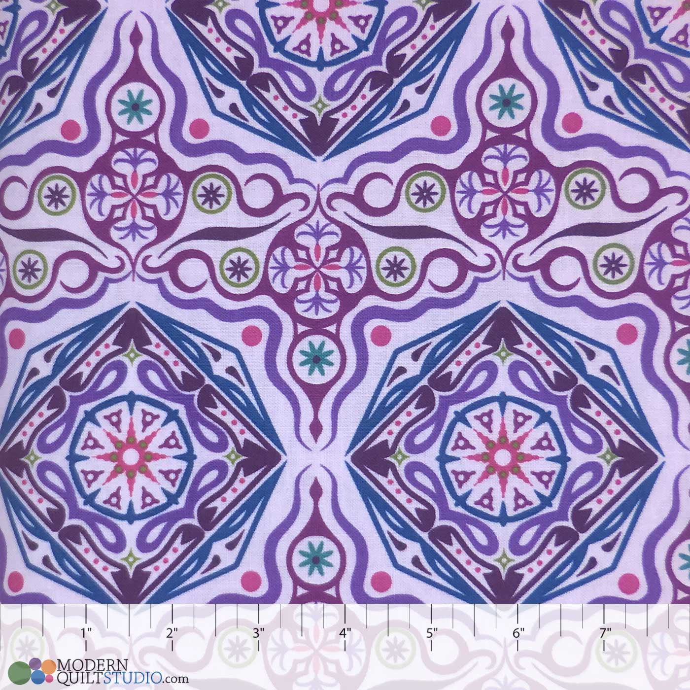Modern Quilt Studio Dreamy Magic Carpet Lavender Cotton Fabric 6996-36