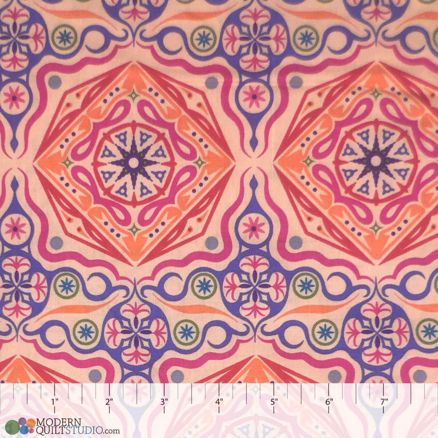 Modern Quilt Studio Dreamy Magic Carpet Orange Cotton Fabric 6996-22