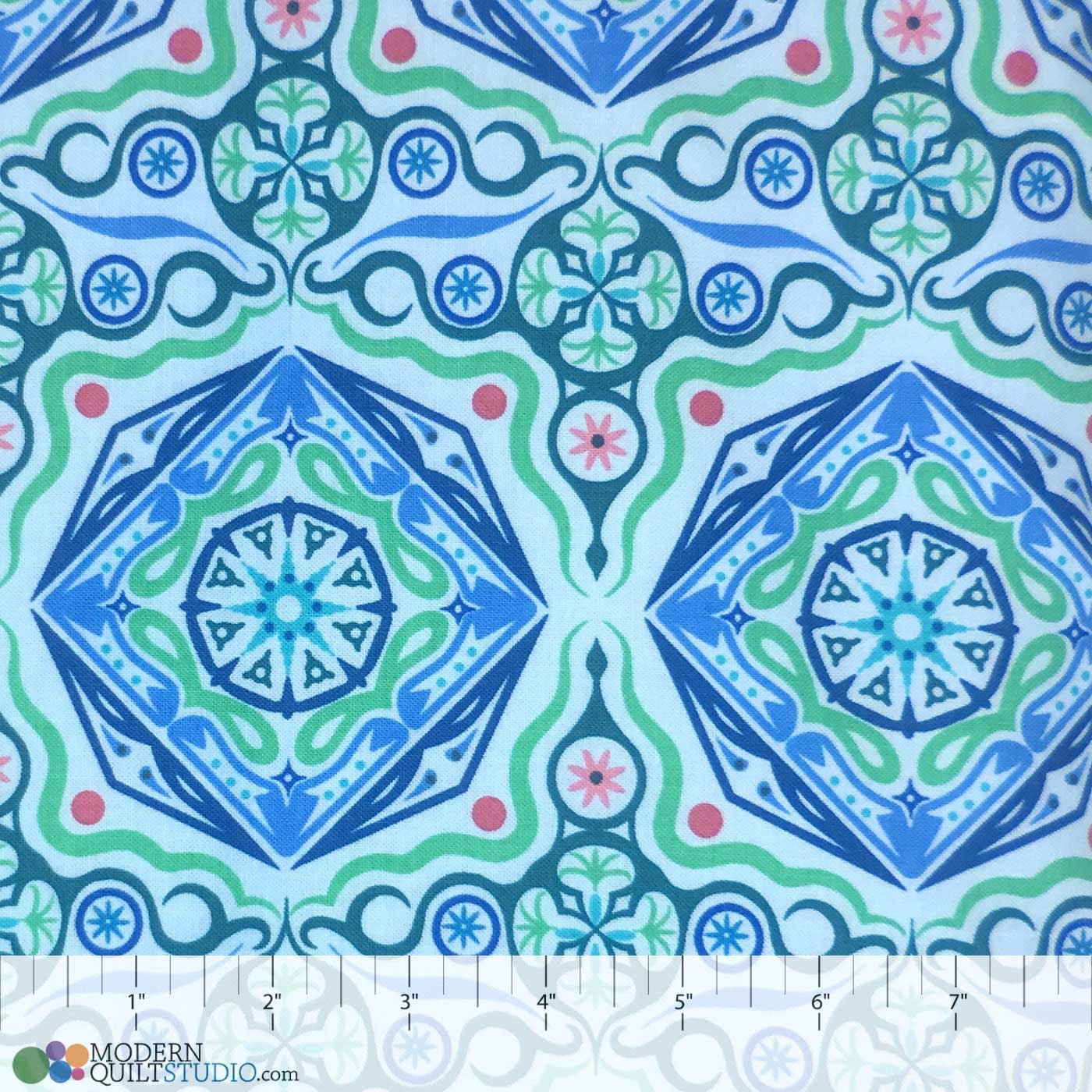 Modern Quilt Studio Dreamy Magic Carpet Blue Cotton Fabric 6996-50