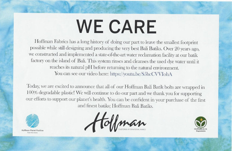Hoffman Fabrics Seaside Black Bear Batik Fabric S2338-484-Seaside