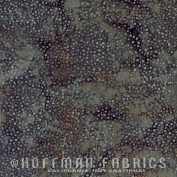 Hoffman Fabrics Dot Smoke Grey Batik Fabric 885-173-Smoke