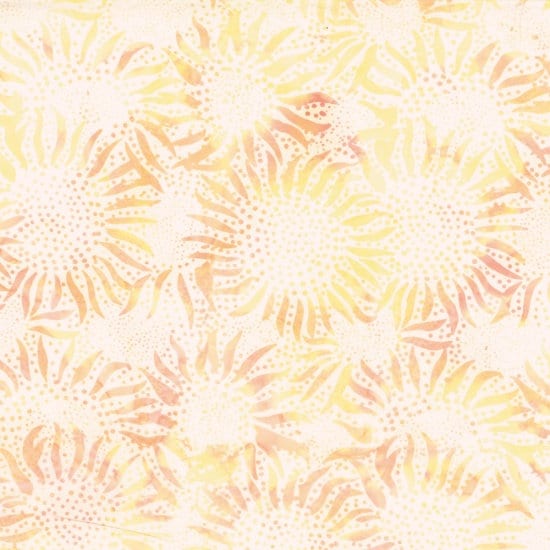 Hoffman Fabrics Plumeria Sunflower Batik Fabric 884-510-Pumeria