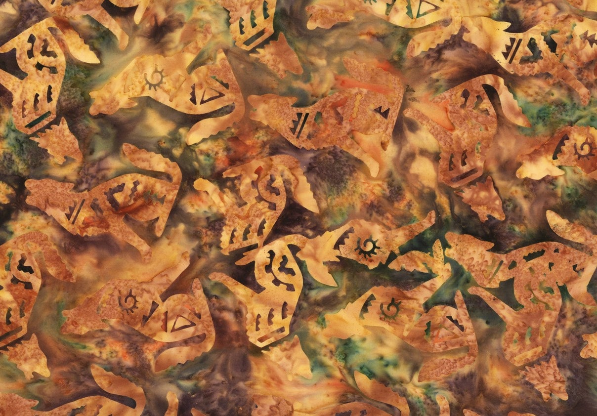 Hoffman Fabrics Nutmeg Coyote Batik Fabric S2309-168-Nutmeg