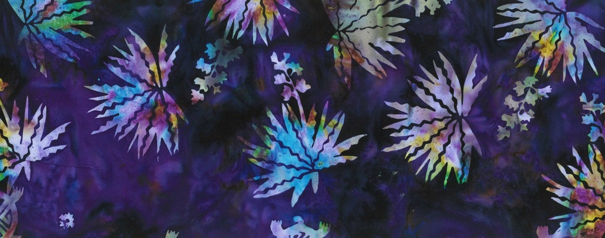 Hoffman Fabrics Amethyst Agave Batik Fabric S2307-91-Amethyst