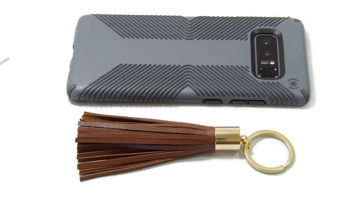 Leather Tassel Keychain Scale