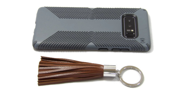 Leather Tassel Keychain Scale