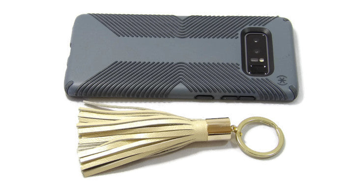 Leather Tassel Keychain Scale