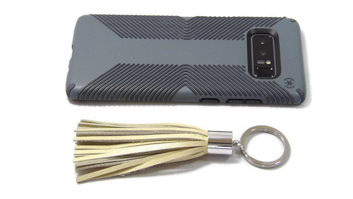 Leather Tassel Keychain Scale