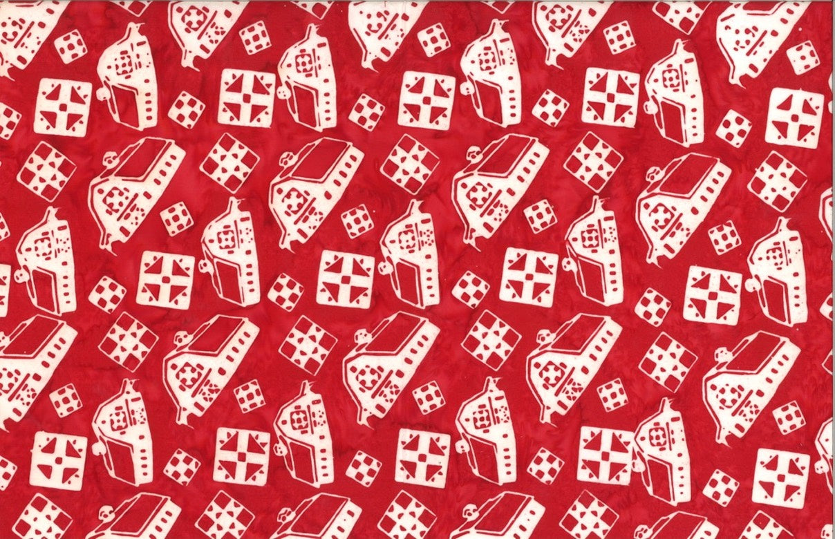 Hoffman Fabrics Barn Red Batik Fat Quarter R2234-5-Red
