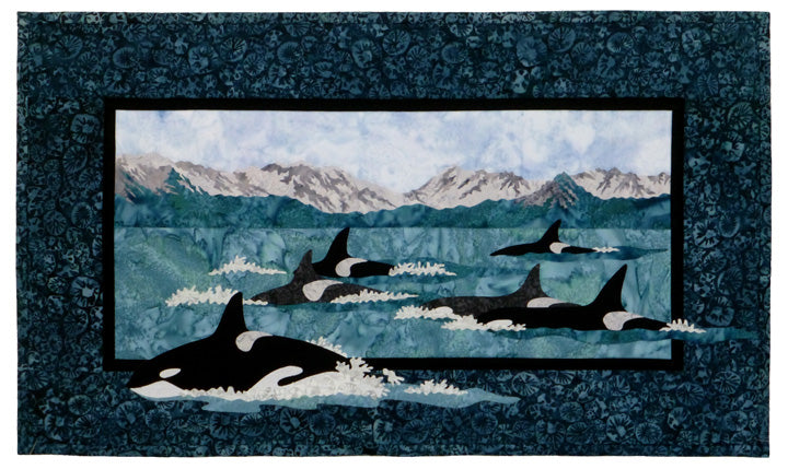 Wildfire Designs Alaska Leader of the Pod Orca Whale Applique Quilt Pattern