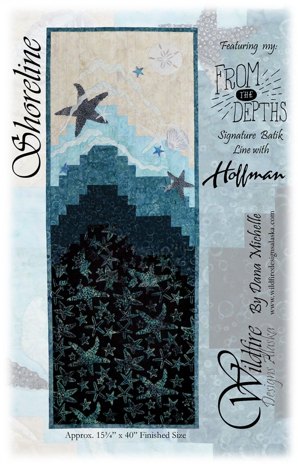 Wildfire Designs Alaska Shoreline Starfish Applique Quilt Pattern Front Cover