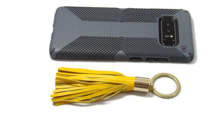Leather Tassel Keychain Scale
