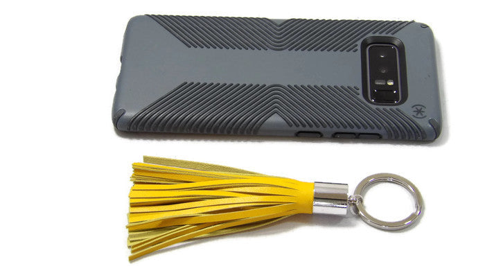 Leather Tassel Keychain Scale