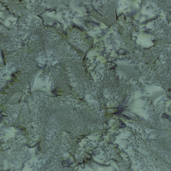 Hoffman Fabrics Watercolors Earl Grey Green Grey Batik Fabric 1895-410-Earl-Grey