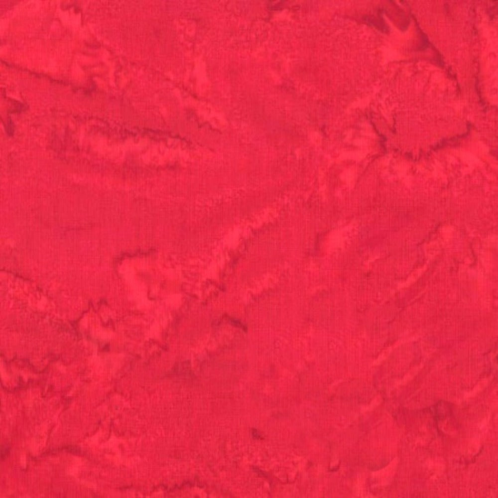 Hoffman Fabrics Watercolors Flame Red Batik Fabric 1895-67-Flame