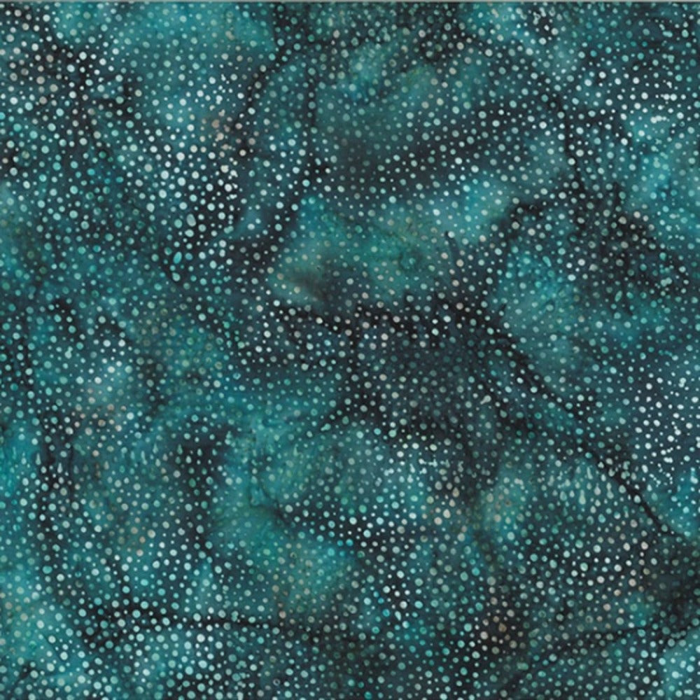 Hoffman Fabrics Dot Bayou Blue Green Batik Fabric 885-577-Bayou