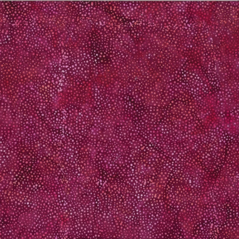 Hoffman Fabrics Dot Magenta Red Batik Fabric 885-72-Magenta