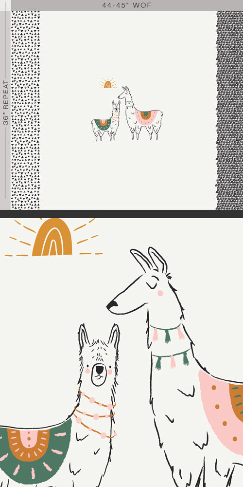 Art Gallery Fabrics Inquita Pacha Llama Traditional Pieced Quilt Kit