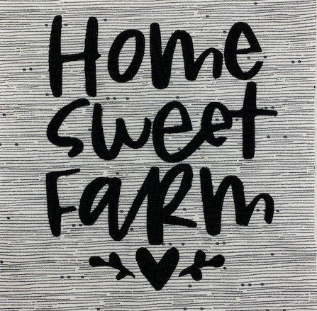 Sugar Tree Quilts Farmhouse Threads Home Sweet Farm Words Block