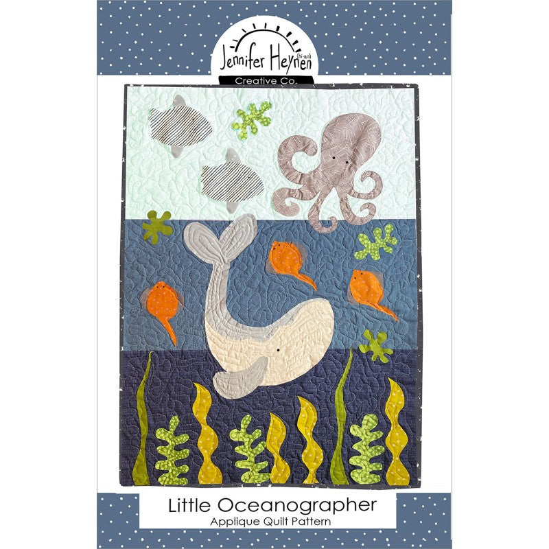 Jennifer Heynen Little Oceanographer Applique Quilt Pattern PT-8244 Front Cover