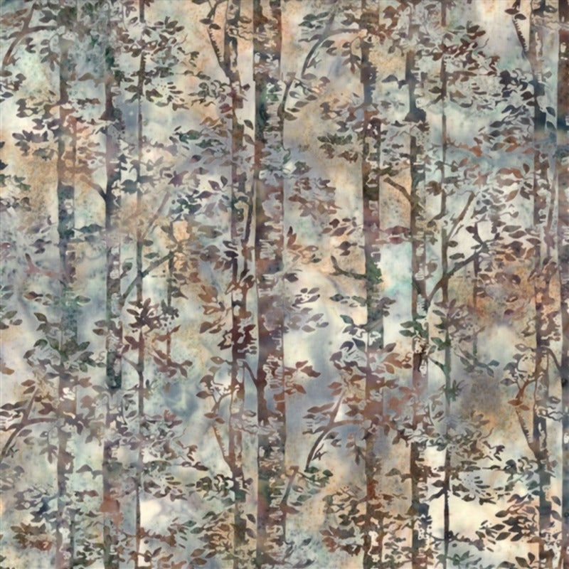 Hoffman Fabrics McKenna Ryan Woodland Earl Grey Birch Trees Batik Fabric MR56-410-Earl-Grey