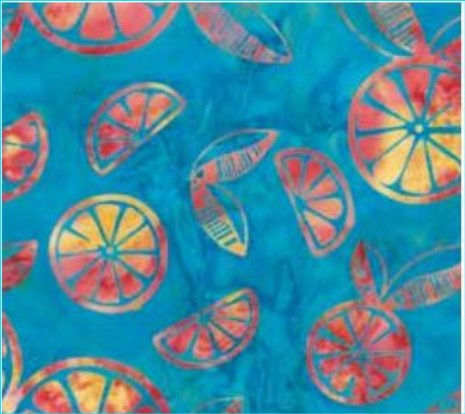Hoffman Fabrics Delta Graphic Citrus Batik Fabric R2240-578-Delta