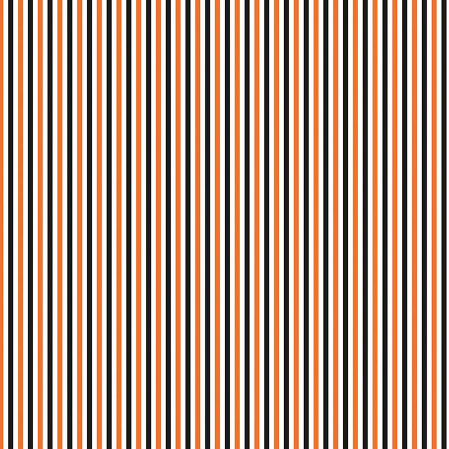 Riley Blake Designs Stripes 1/8in Halloween Cotton Fabric C495-Halloween