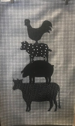 Sugar Tree Quilts Farmhouse Threads Stacked Animals Block
