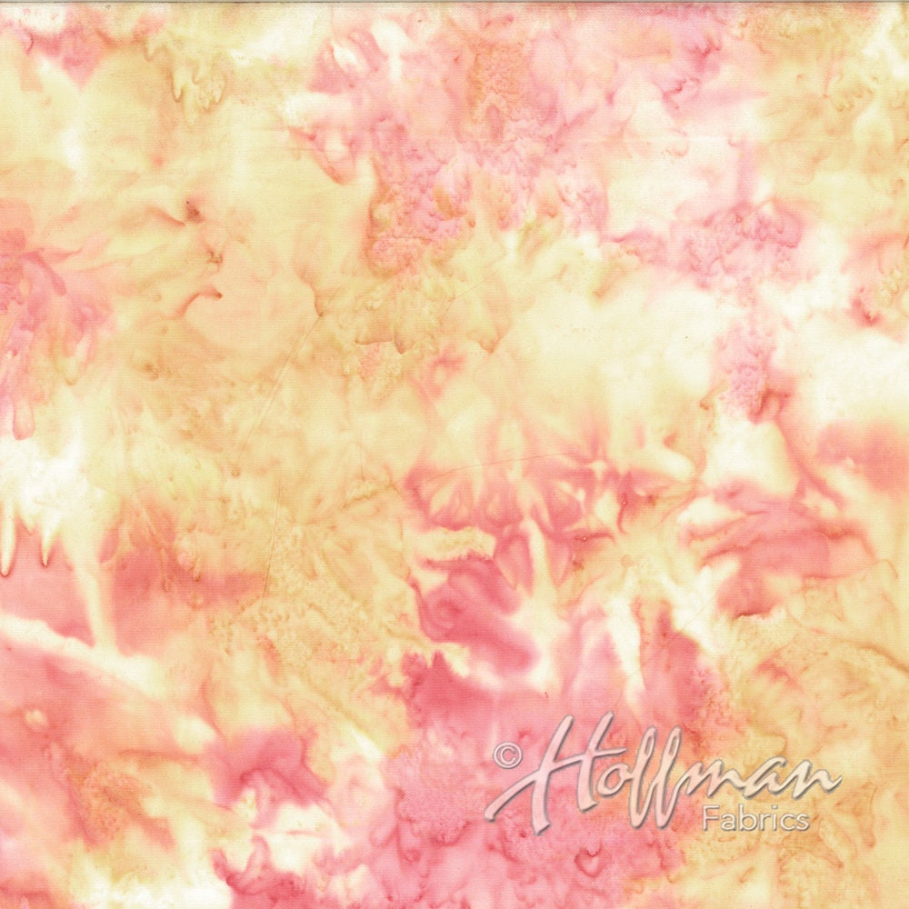 Hoffman Fabrics 1384 Smoothies Creamsicle Batik Fabric 1384-480-Creamsicle