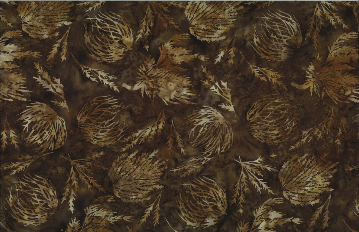 Hoffman Fabrics Amber Tumbleweeds and Sagebrush Batik Fabric S2349-36-Amber