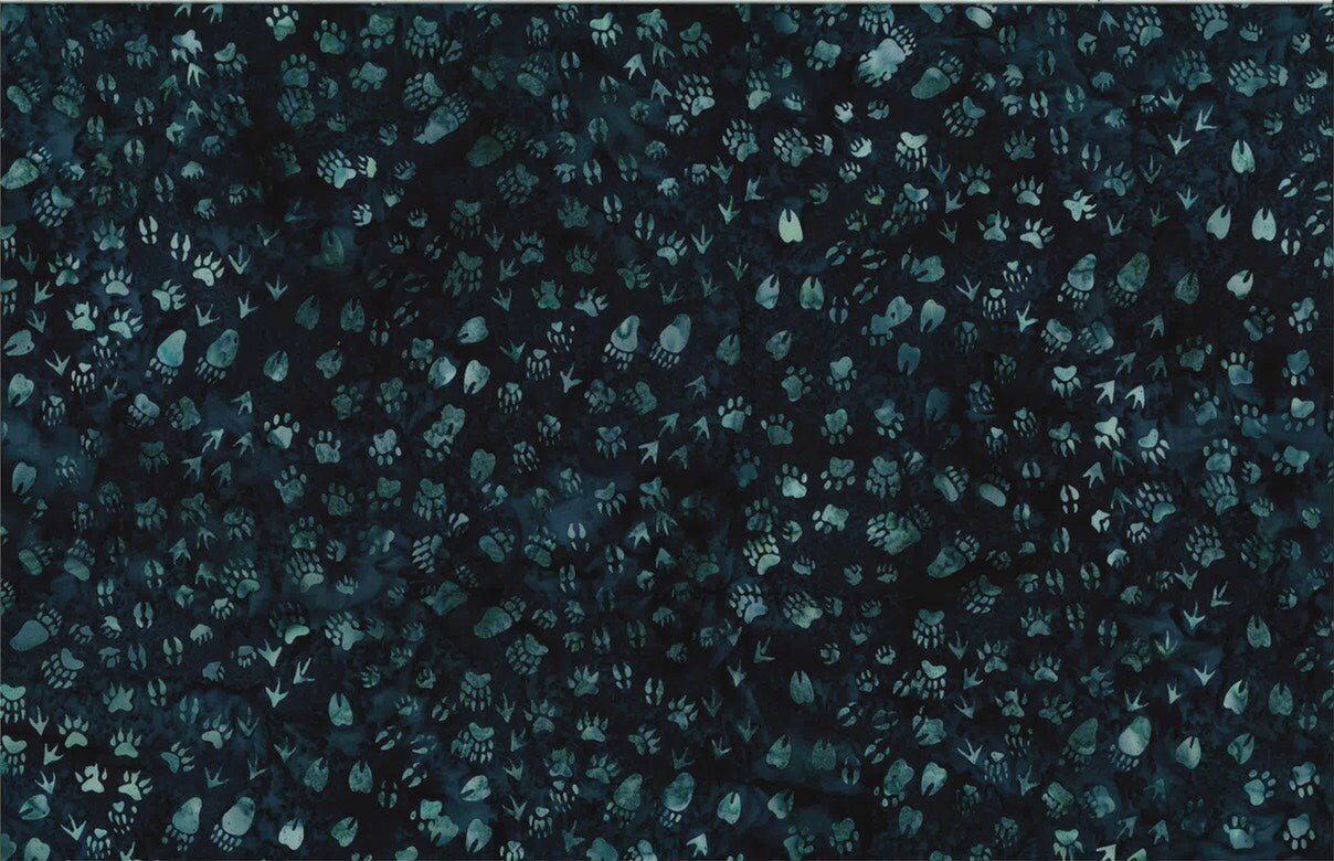 Hoffman Fabrics Skipper Wildlife Animal Tracks Batik Fabric S2350-338-Skipper