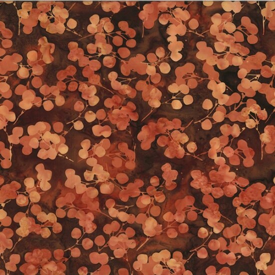 Hoffman Fabrics Harvest Eucalyptus Leaves Batik Fabric V2531-116-Harvest