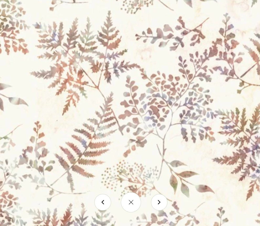 Hoffman Fabrics Sand Dollar Fern Batik Fabric V2529-501-Sand-Dollar